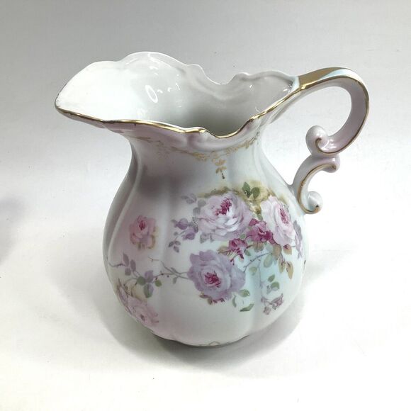 Royal Crown Chantilly‎ Rose 2892 Water Pitcher Porcelain Handpainted gift VTG - Picture 1 of 8